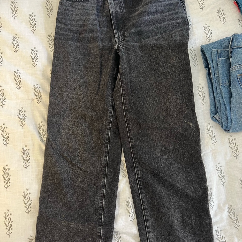 Madewell Men's Dark Gray Relaxed Jeans